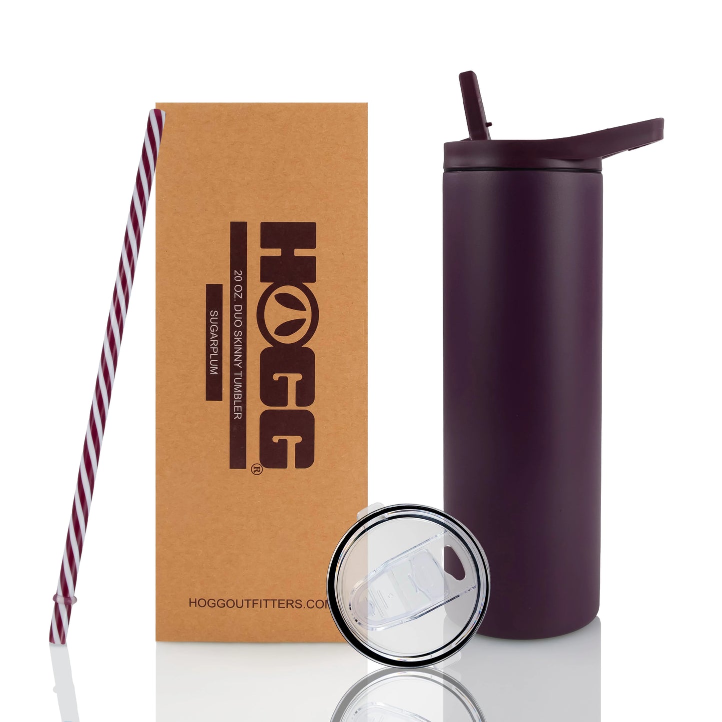 Skinny Water Bottle - 20oz - Powder Coated