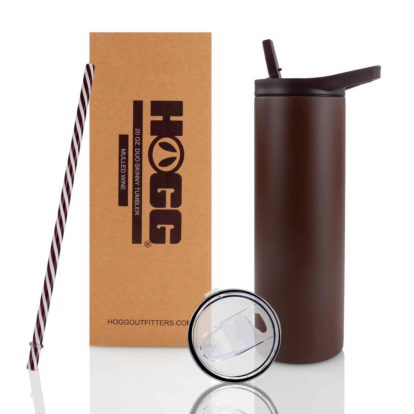 Skinny Water Bottle - 20oz - Powder Coated