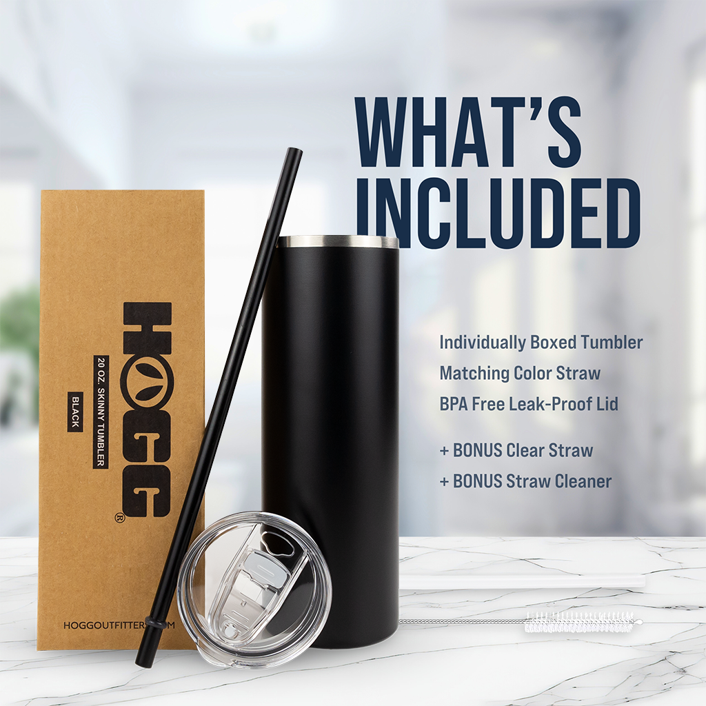 Skinny Tumbler - 20oz - Powder Coated