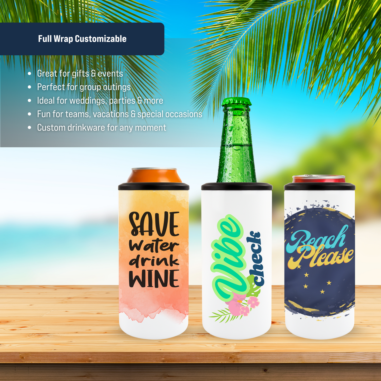 4 in 1 Can Cooler - 12oz - Sublimation
