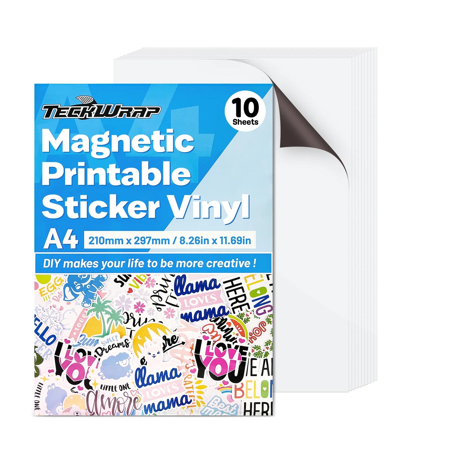 Teckwrap Magnetic Printable Sticker Paper - 10pk