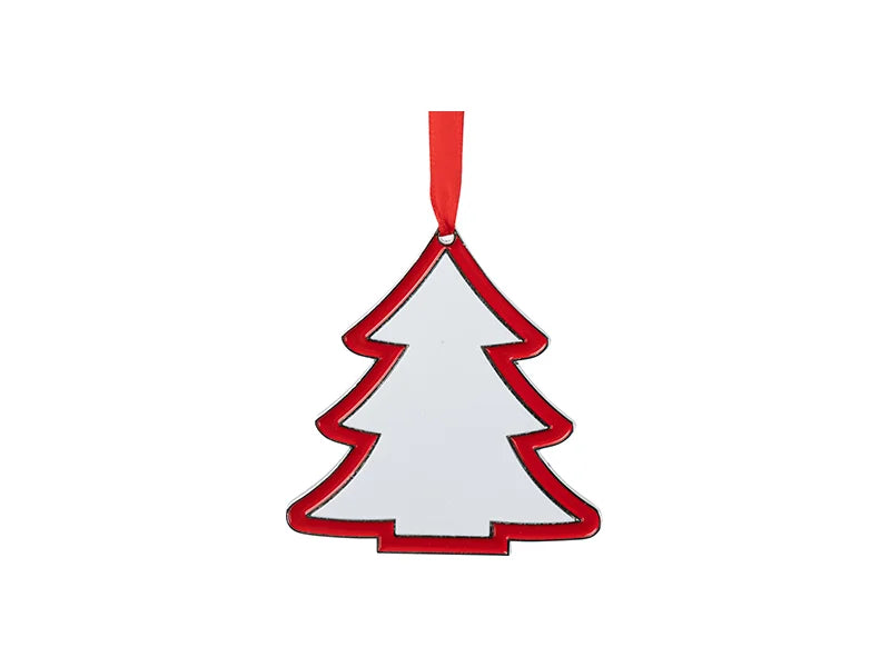 Enamel Metal Ornament - Tree - Sublimation