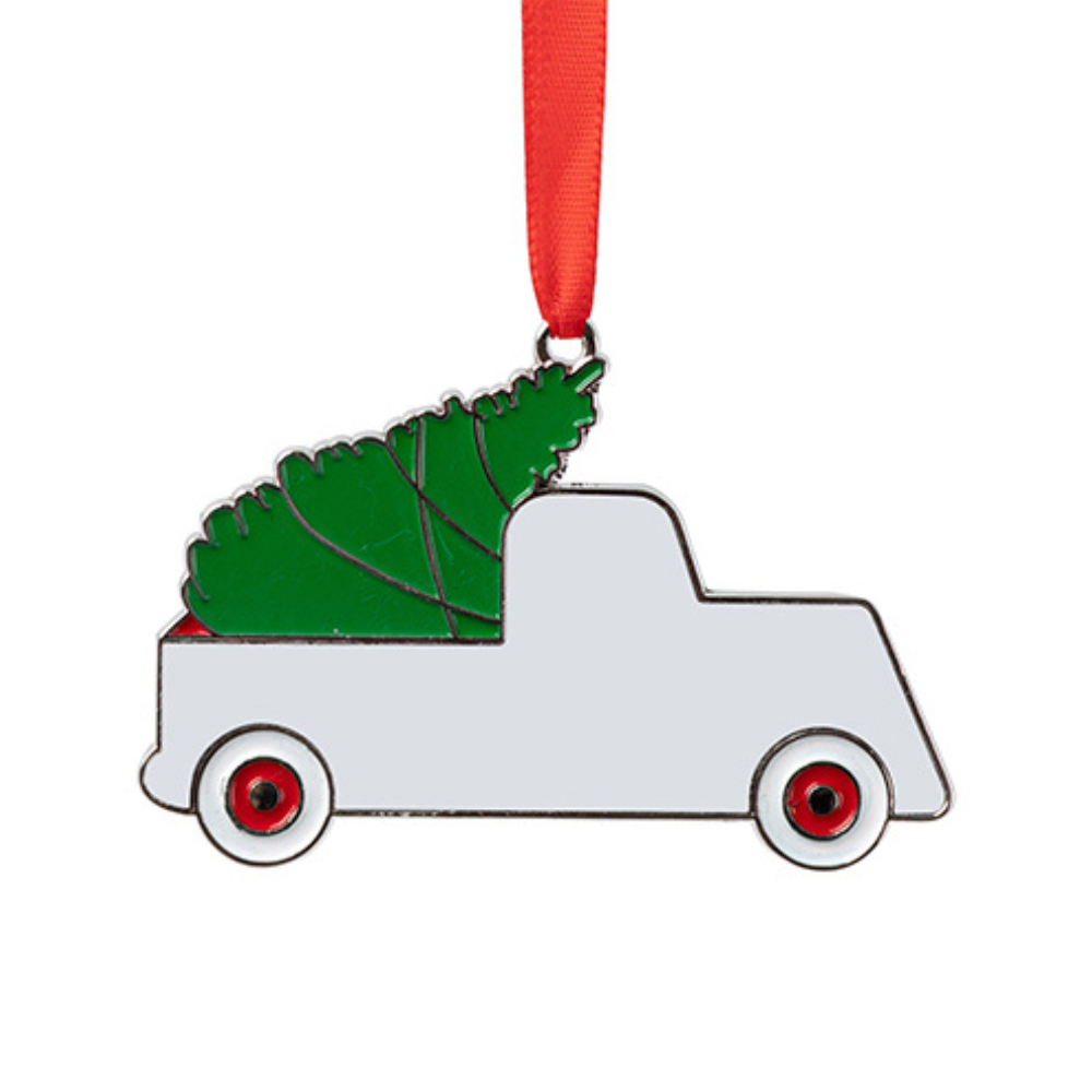 Enamel Metal Ornament - Truck - Sublimation