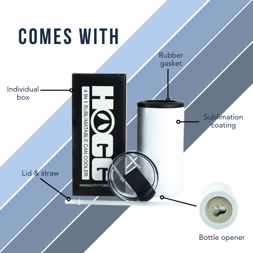 4 in 1 Can Cooler - 12oz - Sublimation