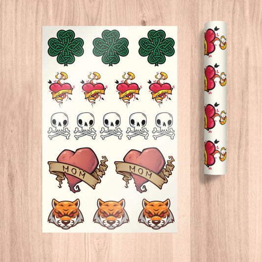Temporary Tattoo Gang Sheets