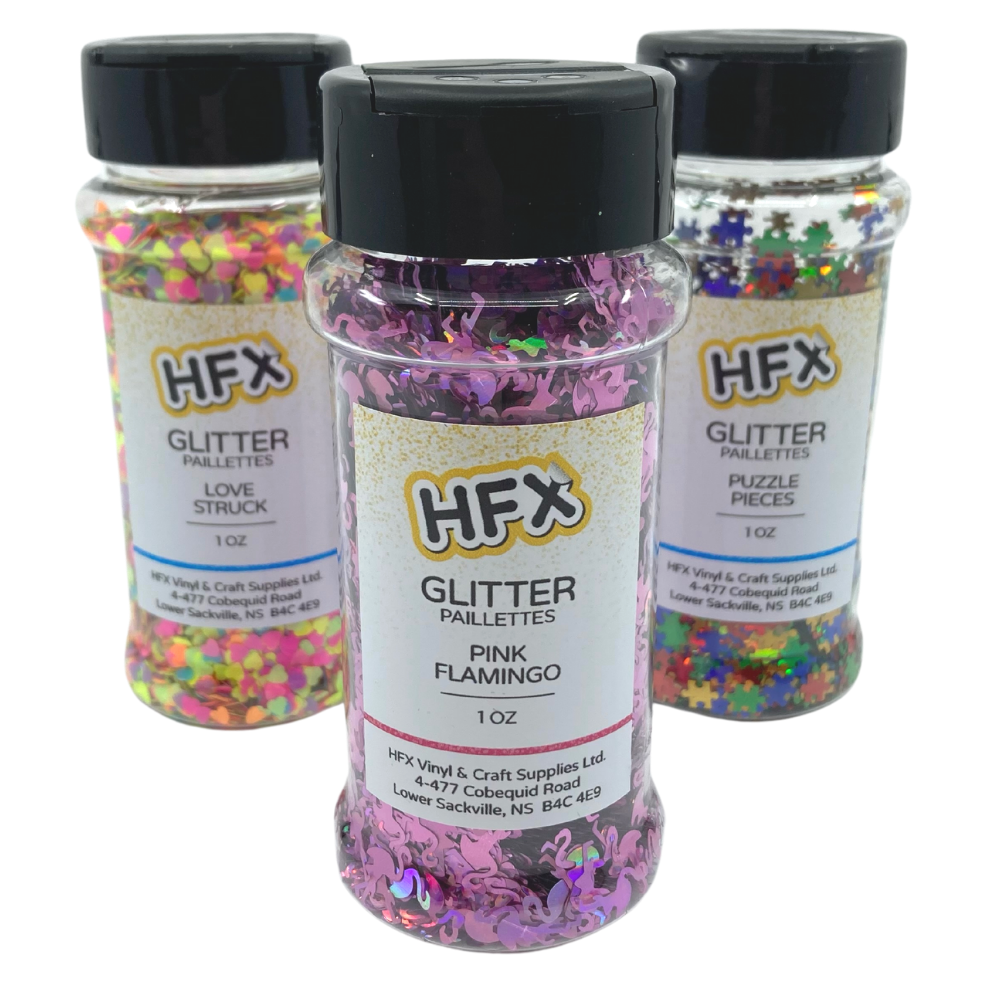 Custom Shaped Glitter, Craft Supplies