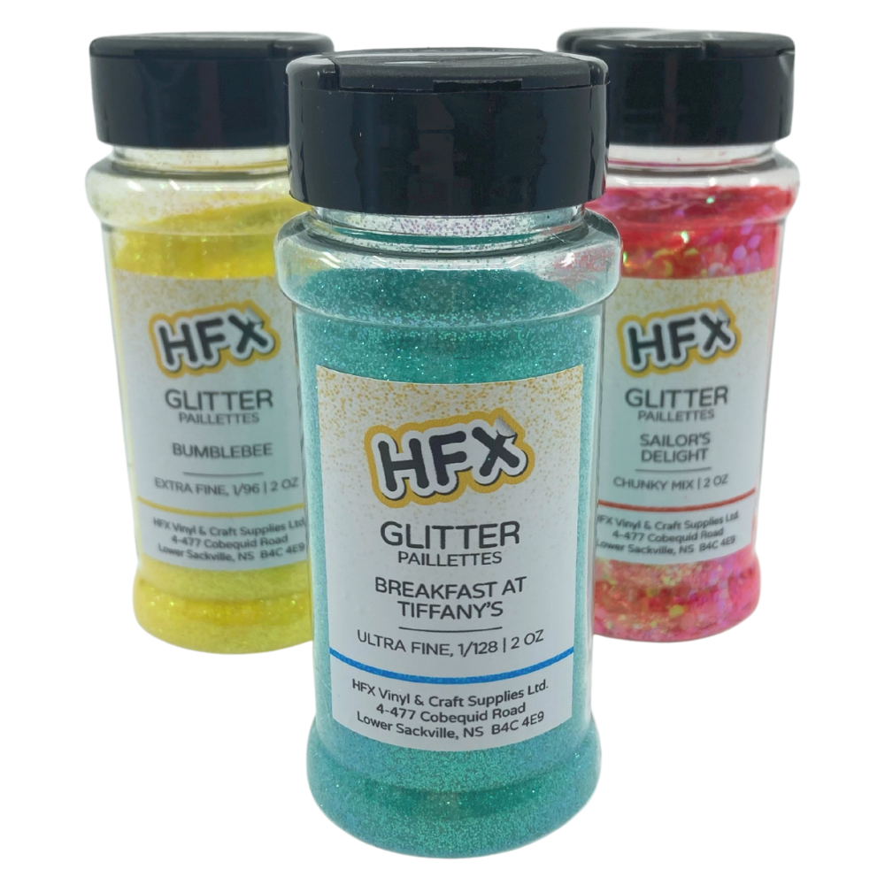 Iridescent Glitter HFX Vinyl Craft Supplies