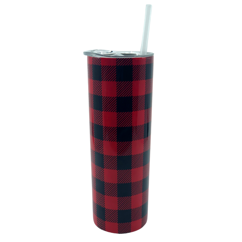 Skinny Tumbler - 20oz Buffalo Plaid