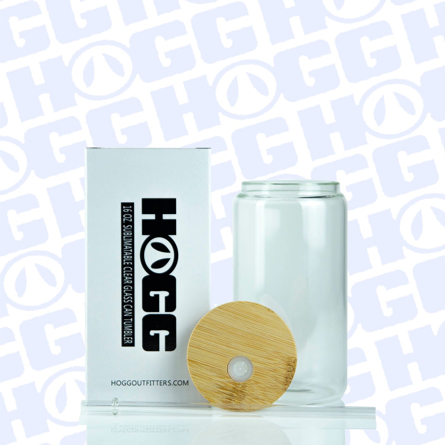 Glass Can Tumbler - 16oz - Clear