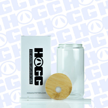 Glass Can Tumbler - 16oz - Clear