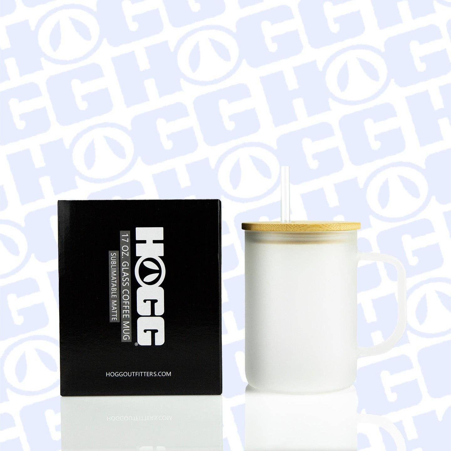 Glass Coffee Mug - 17oz - Frosted