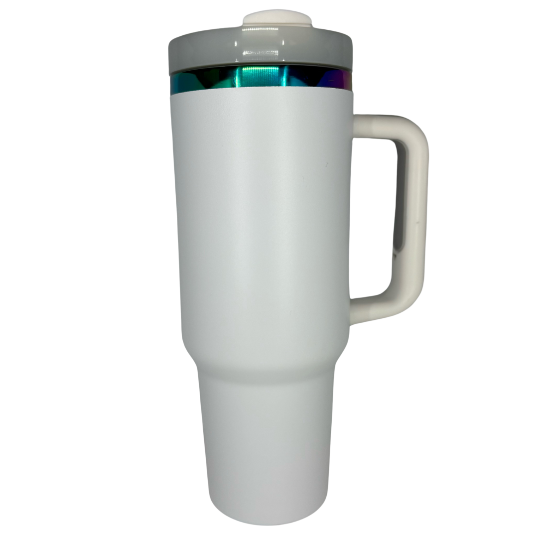 Rainbow Plate Quencher Mug Tumbler - 40oz