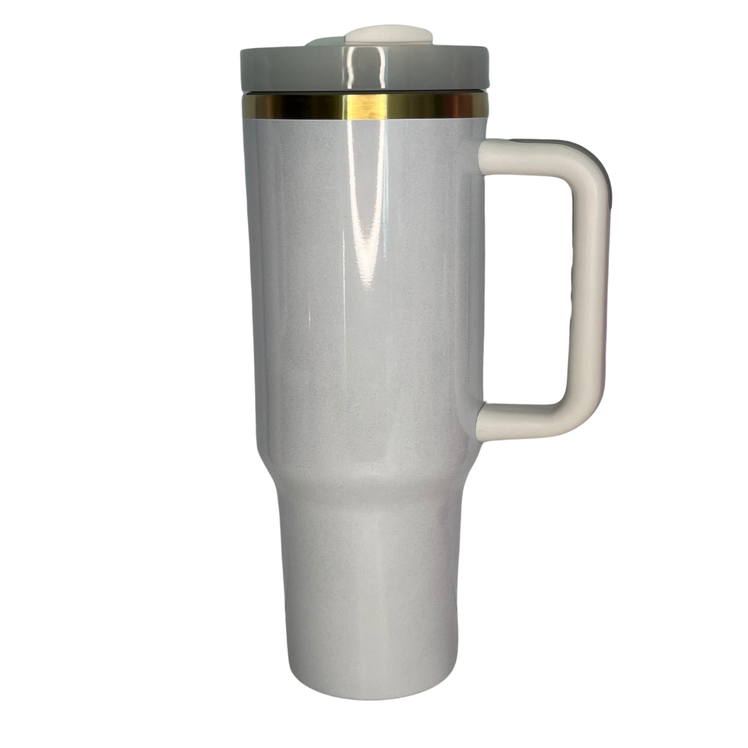 Gold Plate Quencher Mug Tumbler 40oz- Shimmer