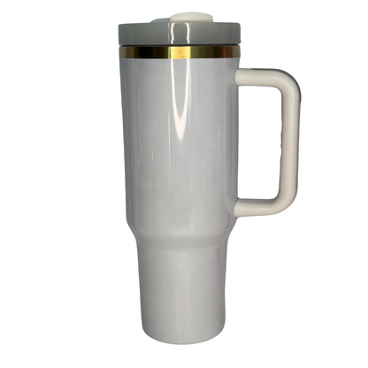 Gold Plate Quencher Mug Tumbler 40oz- Shimmer