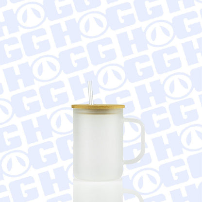 Glass Coffee Mug - 17oz - Frosted