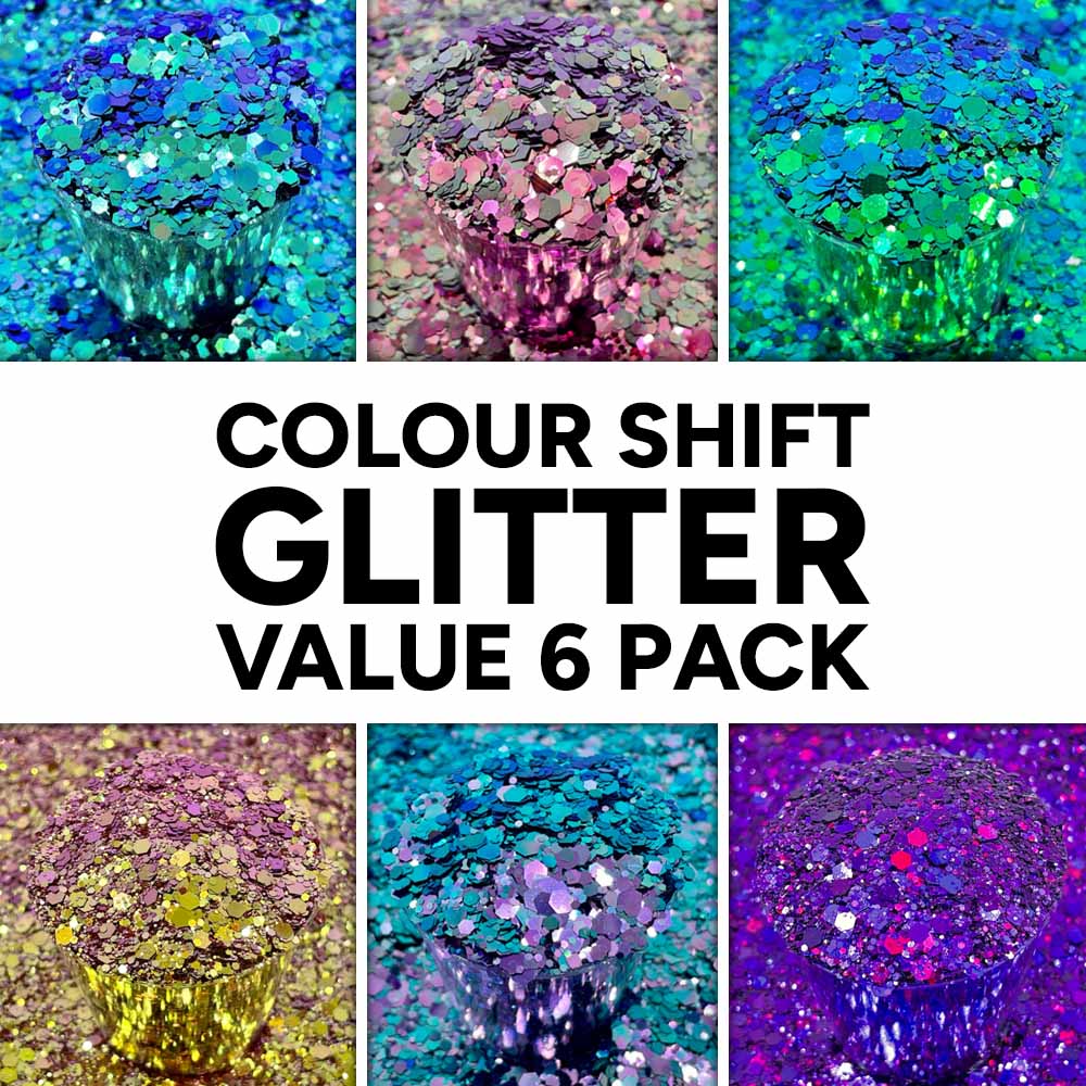 Colour Shift Glitter Value 6 Pack