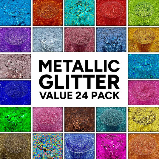 Metallic Glitter Value 24 Pack