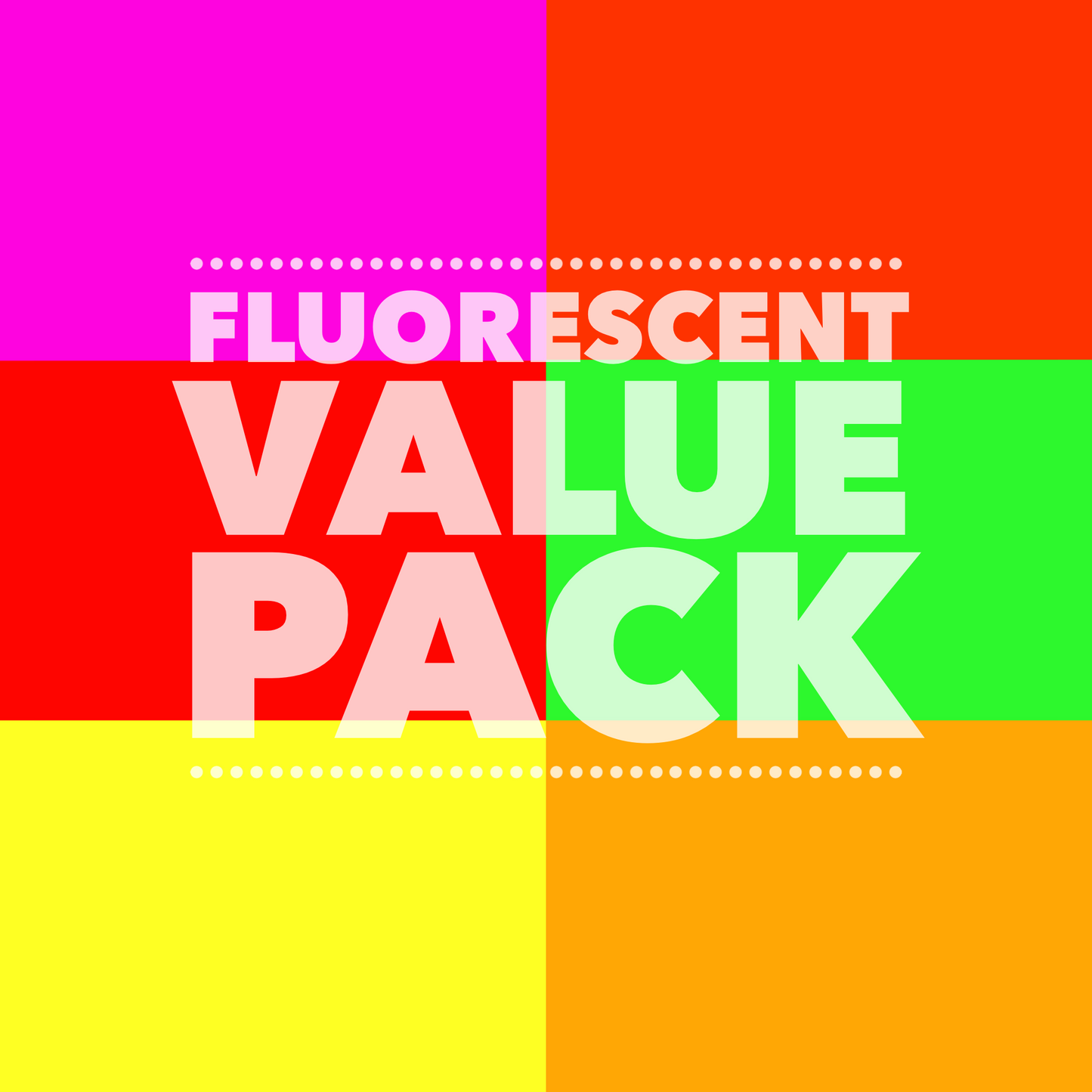 Fluorescent Adhesive Value Pack